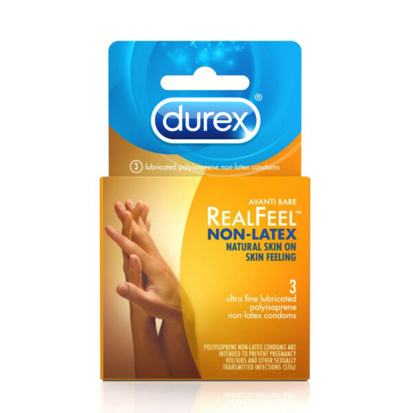 302340894555 Durex Avanti Bare Realfeel Non-Latex 3Pk