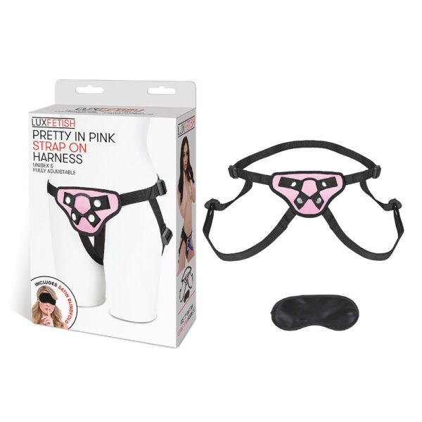 4890808062166 Pretty In Pink Strap-On Harness