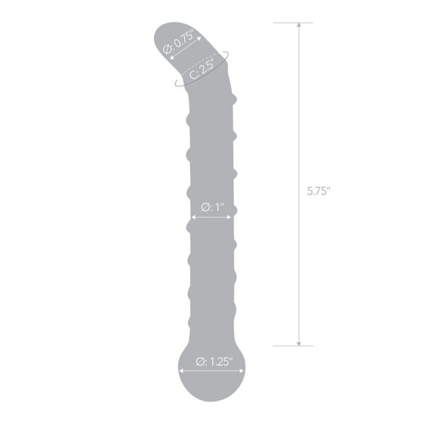 4890808205594 3 Mr. Swirly 6.5" G-Spot Glass Dildo