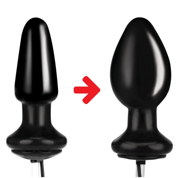 4890808210918 3 4" Inflatable Vibrating Butt Plug
