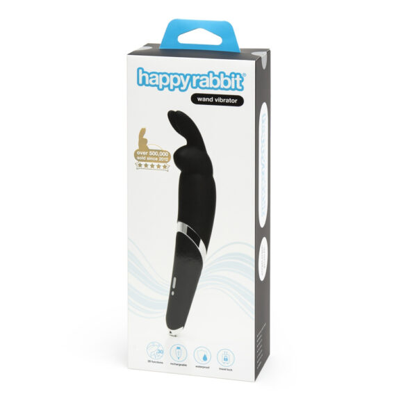 5060020009419 Happy Rabbit Wand Vibrator Black