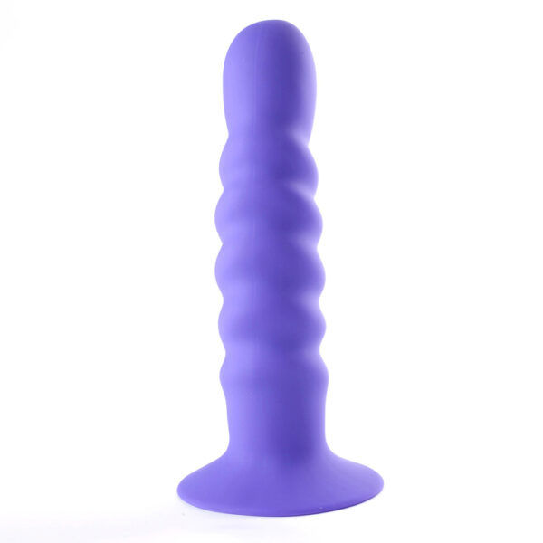 5060311470133 2 Kendall Silicone Dong Swirled Satin Finish Neon Purple