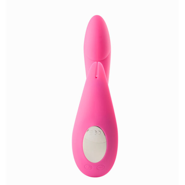 5060311470676 2 Leah USB Rechargeable Silicone 10-Function Rabbit Vibrator Pink