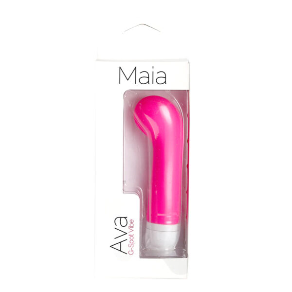 5060311472168 Maia Ava Silicone 15-Function Mini G-Spot Vibe Neon Pink