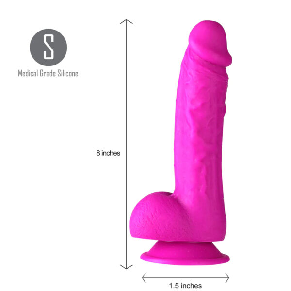 5060311472212 3 Maia Josi 8'' Realistic Suction Cup Dong Purple