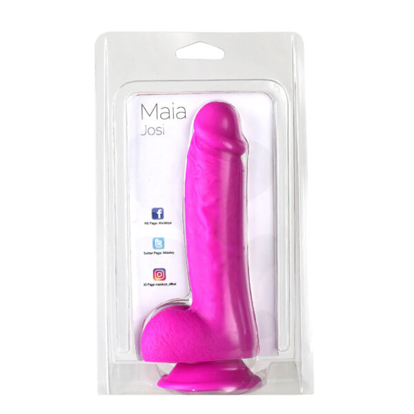 5060311472212 Maia Josi 8'' Realistic Suction Cup Dong Purple