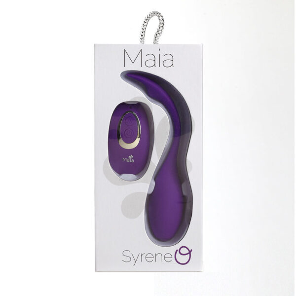 5060311472427 Syrene Remote Control Luxury USB Rechargeable Bullet Vibrator Neon Purple