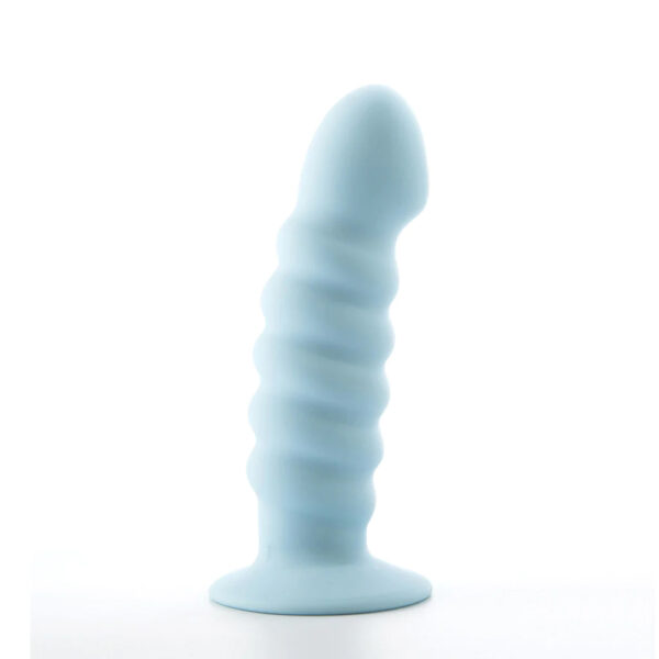 5060311472595 2 Maia Paris 6" Silicone Ribbed Dong Blue