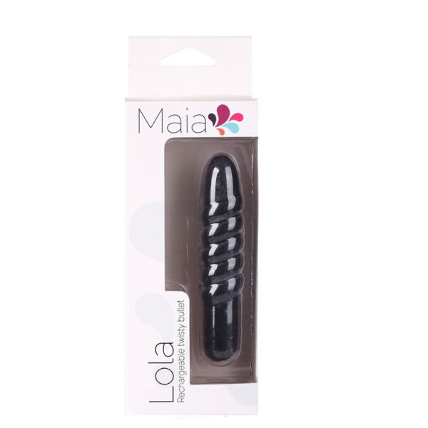 5060311472793 Lola Silicone 10-Function Vibrating Twisty Bullet Black