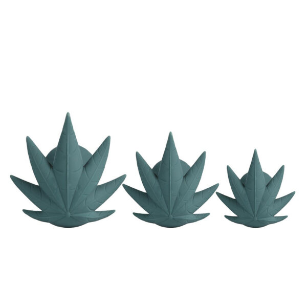 5060311473028 3 Doobies Pot Leaf Anal Trainer Silicone Set