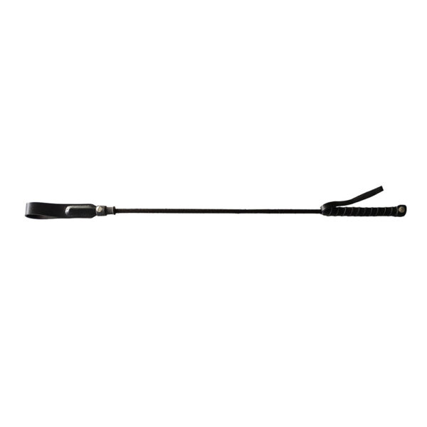 5060404819023 Long Riding Crop Slim Tip 24" Black