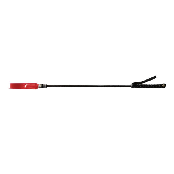 5060404819030 Long Riding Crop Slim Tip 24" Red