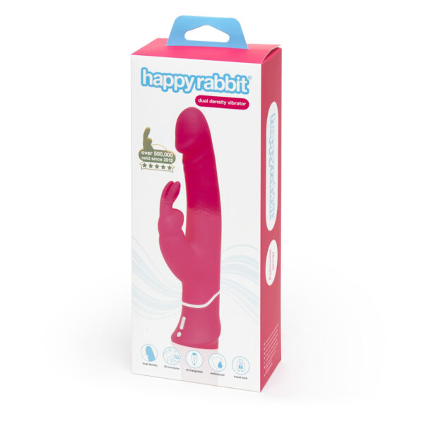 5060680318517 Happy Rabbit Realistic Dual Density Rabbit Vibrator Pink