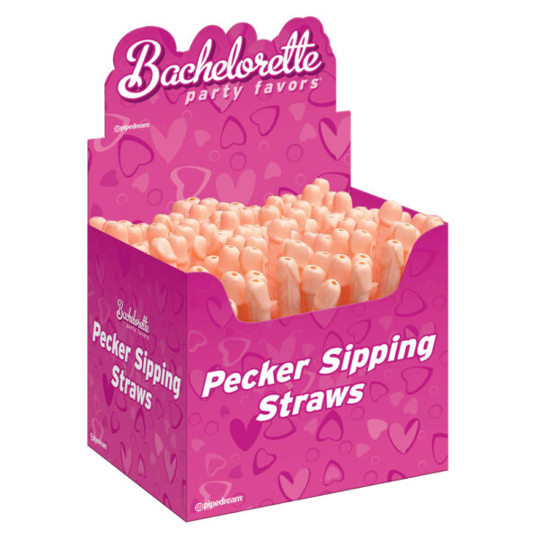 603912116700 Bachelorette Party Favors Pecker Sipping Straws Display