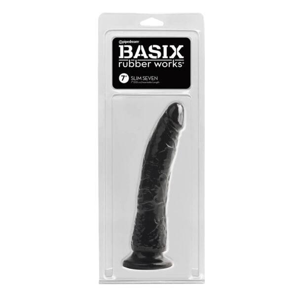 603912236880 Basix Rubber Works Slim 7" with Suction Cup Black