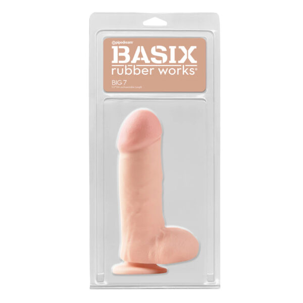 603912263626 Basix Rubber Works Big 7 with Suction Cup Flesh