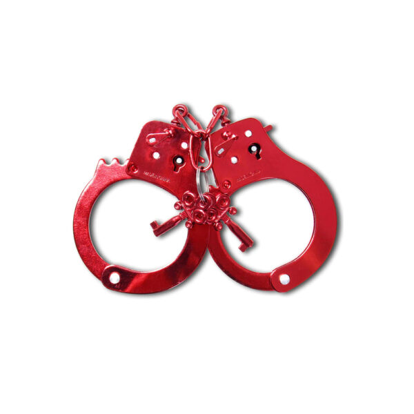 603912273847 2 Fetish Fantasy Series Anodized Cuffs Red