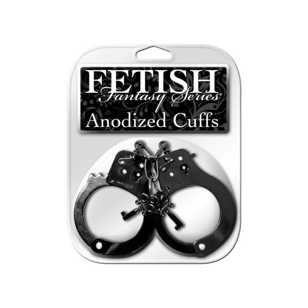 603912273854 Fetish Fantasy Series Anodized Cuffs Black