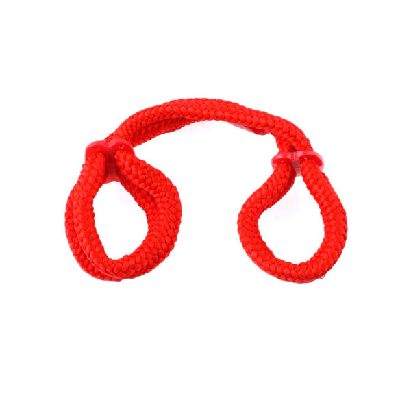 603912298253 2 Fetish Fantasy Series Silk Rope Love Cuffs Red