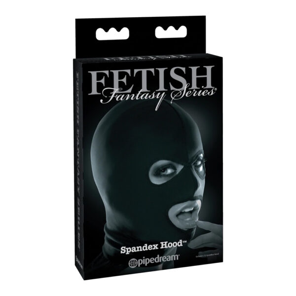 603912320442 Fetish Fantasy Series Limited Edition Spandex Hood Black