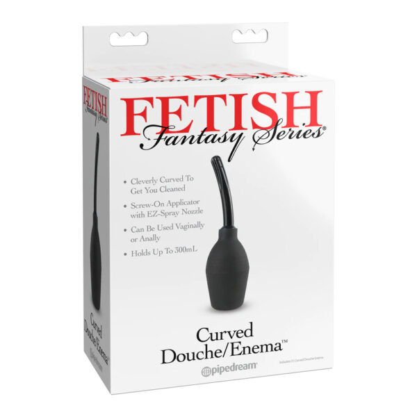 603912323641 Fetish Fantasy Series Curved Douche/Enema Black