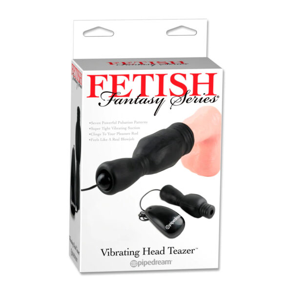 603912323955 Fetish Fantasy Series Vibrating Head Teazer Black