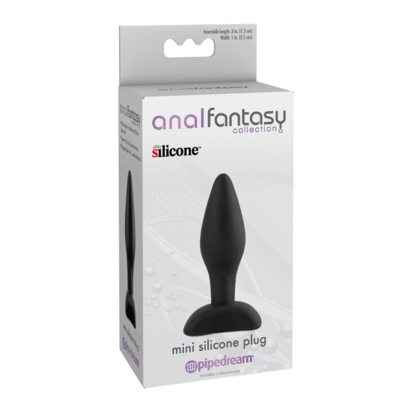 603912331974 Anal Fantasy Collection Mini Silicone Plug Black