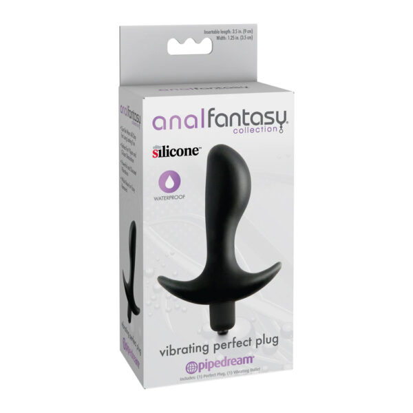 603912332049 Anal Fantasy Collection Vibrating Perfect Plug Black