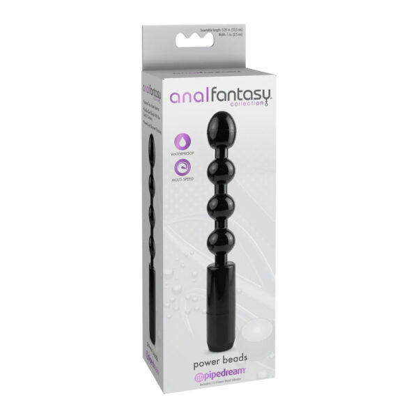 603912332506 Anal Fantasy Collection Power Beads Black