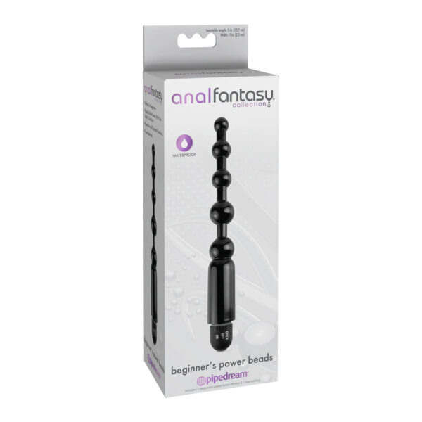 603912332520 Anal Fantasy Collection Beginner's Power Beads Black