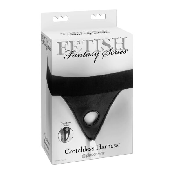 603912338898 Fetish Fantasy Series Crotchless Harness Black