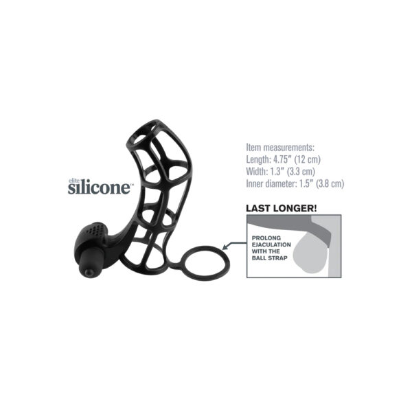 603912346060 3 Fantasy X-tensions Deluxe Silicone Power Cage Black