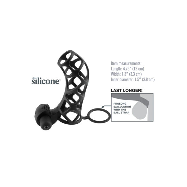 603912346084 3 Fantasy X-tensions Extreme Silicone Power Cage Black