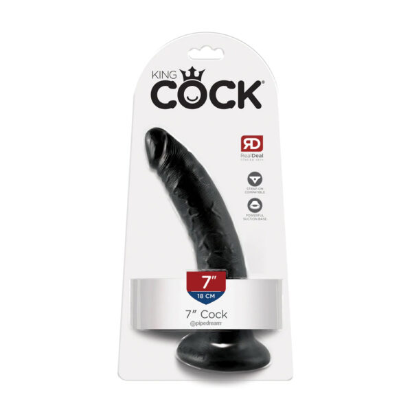 603912349924 King Cock 7" Cock Black