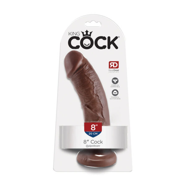 603912349962 King Cock 8" Cock Brown