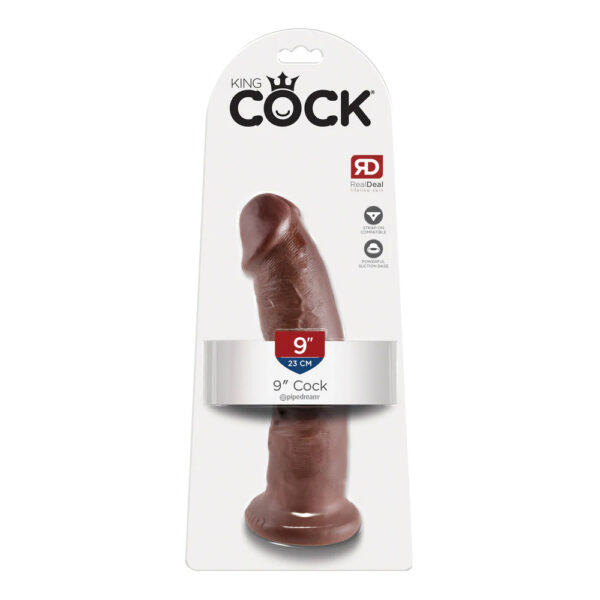 603912349993 King Cock 9" Cock Brown