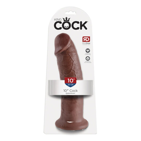 603912350029 King Cock 10" Cock Brown