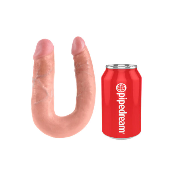 603912350098 2 King Cock U-Shaped Medium Double Trouble Flesh