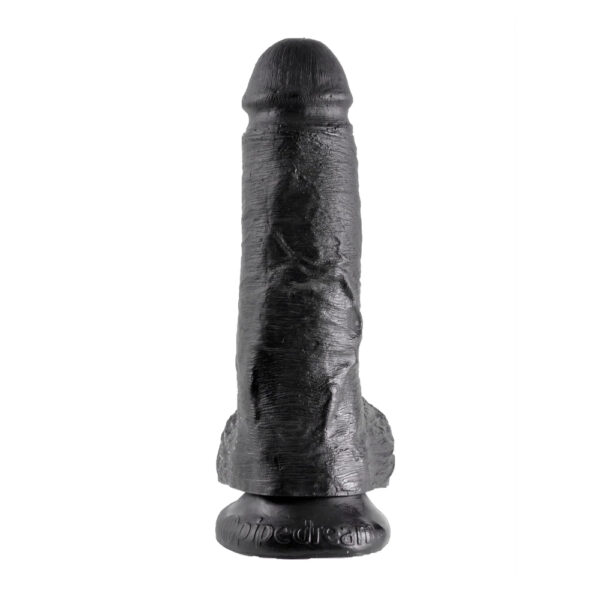 603912350234 2 King Cock 8" Cock with Balls Black