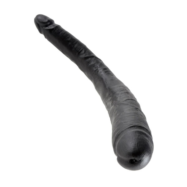 603912350388 3 King Cock 16" Tapered Double Dildo Black