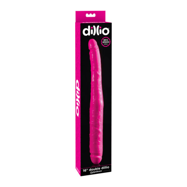 603912736724 Dillio 16" Double Dillio Pink