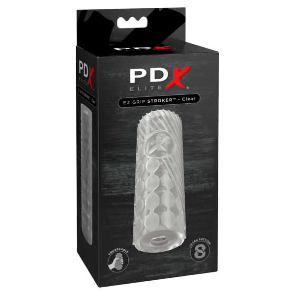 603912744781 PDX Elite Ez Grip Stroker Clear