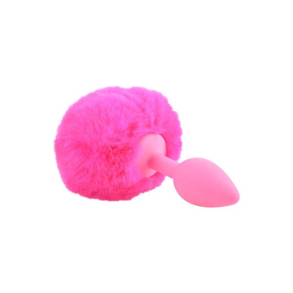 603912750447 3 Neon Bunny Tail Pink