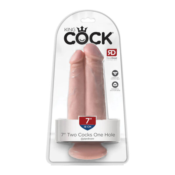 603912750652 King Cock 7" Two Cocks One Hole Light