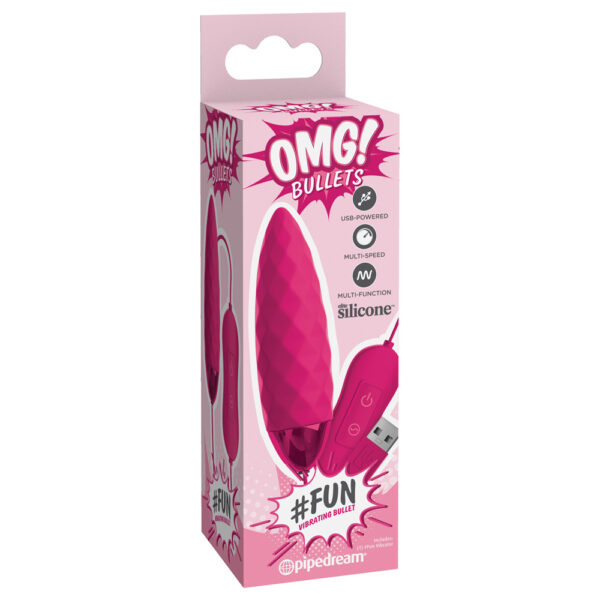 603912758726 Omg! Bullets #Fun Vibrating Bullet Fuchsia