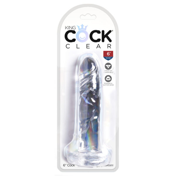 603912758832 King Cock Clear 6" Cock