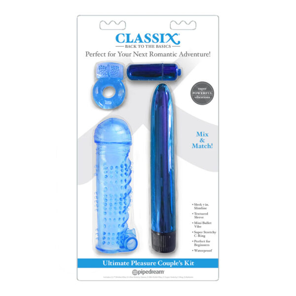 603912759006 Classix Ultimate Pleasure Couples Kit Blue