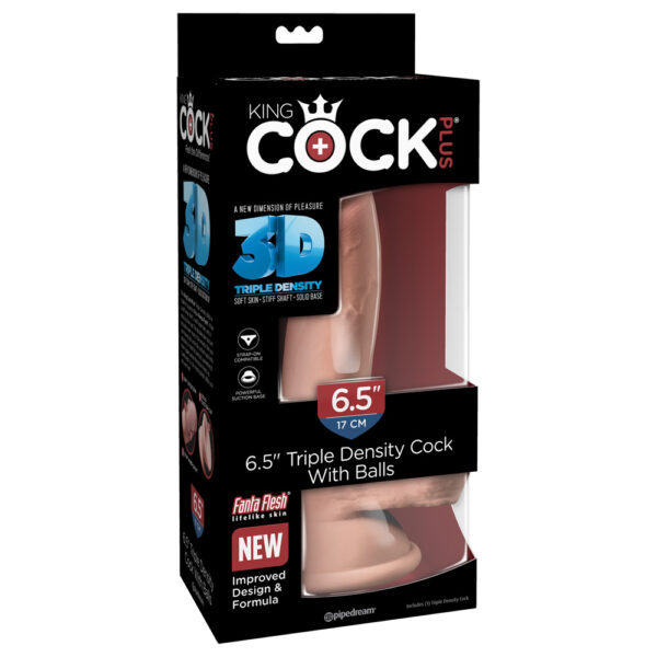 603912762501 King Cock Plus 6.5" Triple Density Cock With Balls