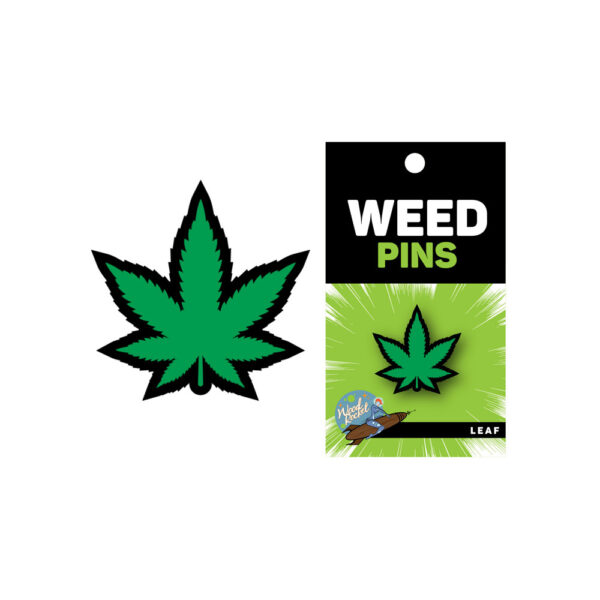 616453050211 Green Marijuana Leaf Pin