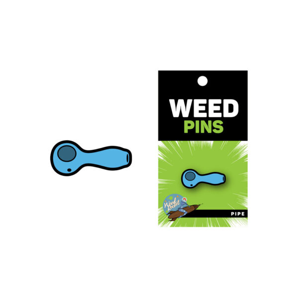 616453050228 Blue Weed Pipe Pin